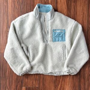 Womens Cozy Sherpa Jacket - Blue